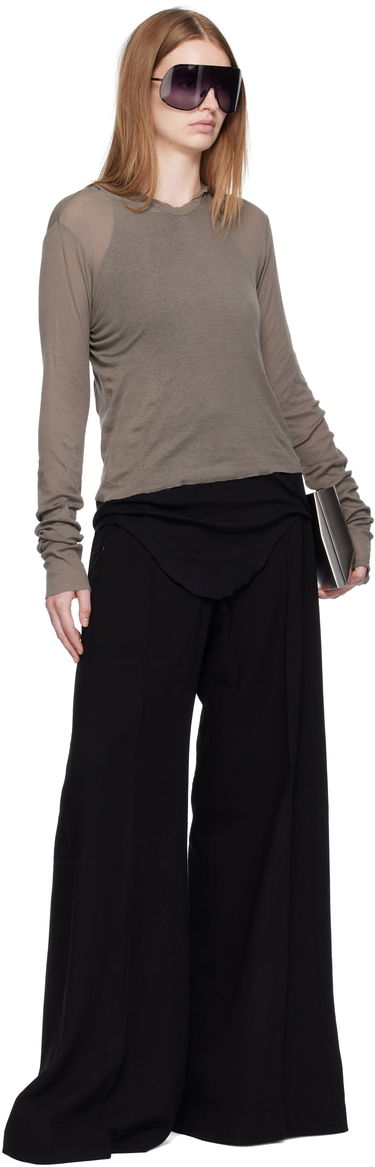 Byxor Rick Owens Rick Owens Concordians Tailored Wide Trousers Svart | RP02E4355 WA, 3