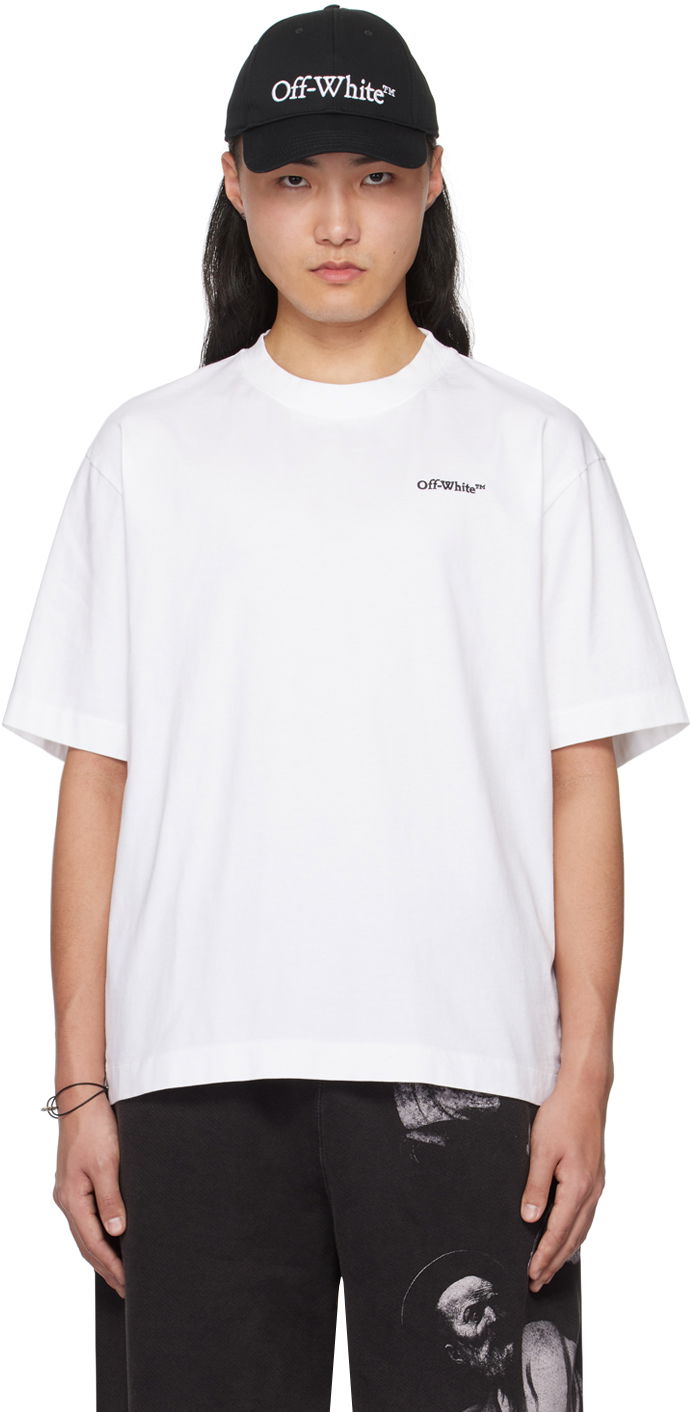 T-shirt Off-White White Tattoo Arrow Skate T-Shirt Vit | OMAA120S24JER0010110