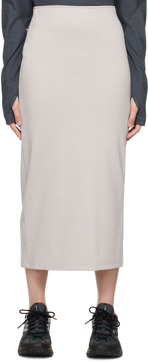 Kjol Post Archive Faction (PAF) Center Midi Skirt Grå | BSC-IV