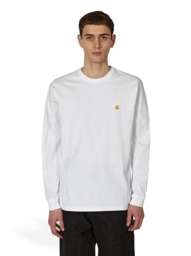 T-shirt Carhartt WIP Chase Longsleeve Vit | I026392 00R.XX