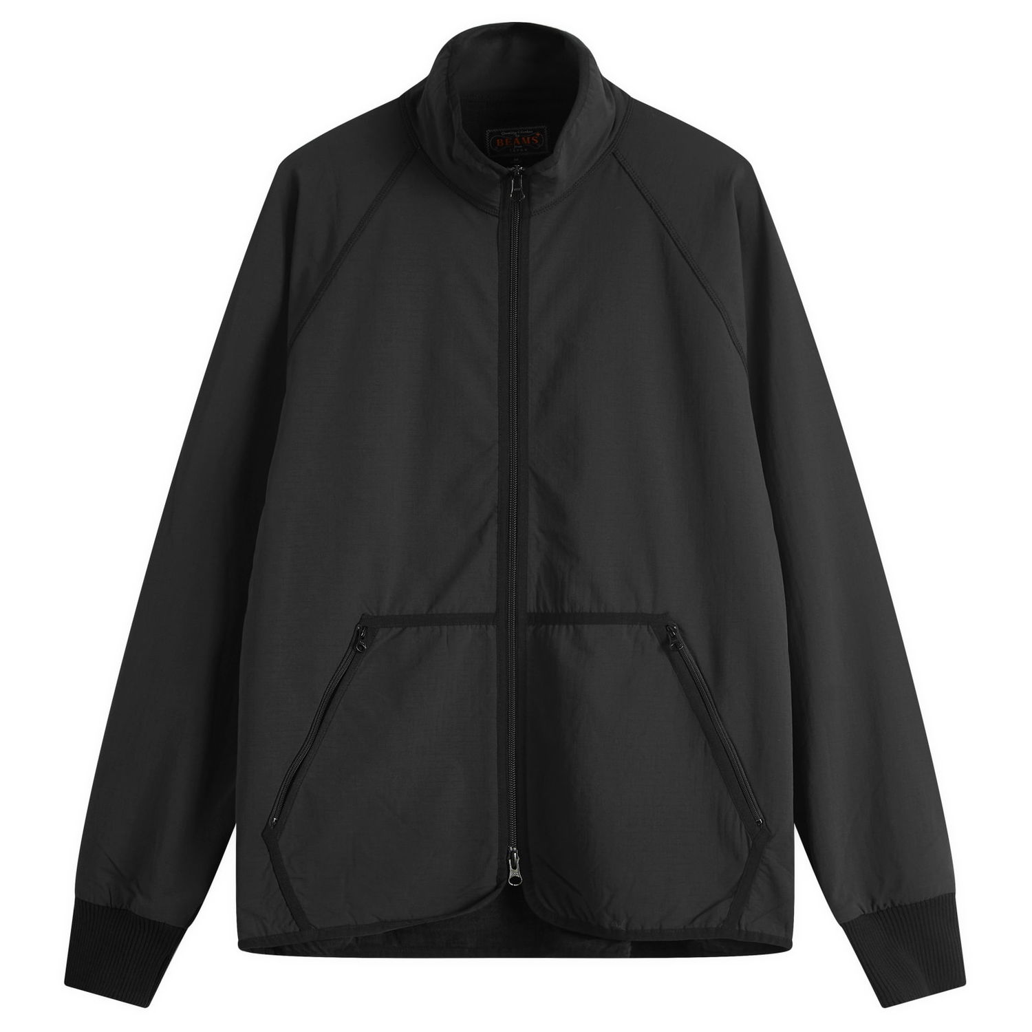 Vindjacka BEAMS Beams Plus Jersey Back Fleece Jacket, Size Small Svart | 3818-0001-139-19, 0
