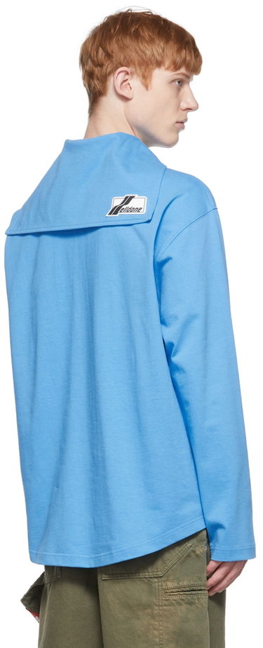 Polotröja We11done Cotton Henley Long Sleeve Shirt Blå | WD-TT1-22-554-U-BL, 1