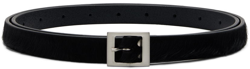 Bälten Rick Owens Rick Owens Concordians Mini Stooges Pony-Hair Belt Svart | RR02E1479 LHL