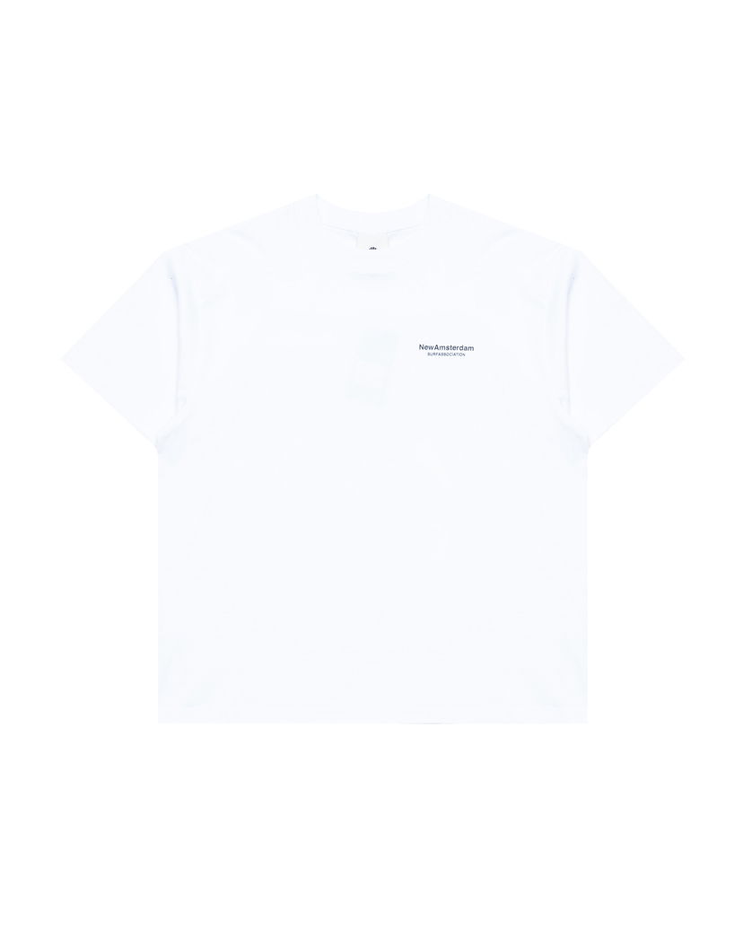 T-shirt New Amsterdam Surf Association Surf Association Print Tee Vit | 2501166002