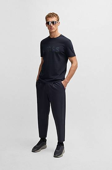 T-shirt BOSS BOSS T-Shirt with Logo Print Mörkblå | 50537834, 1