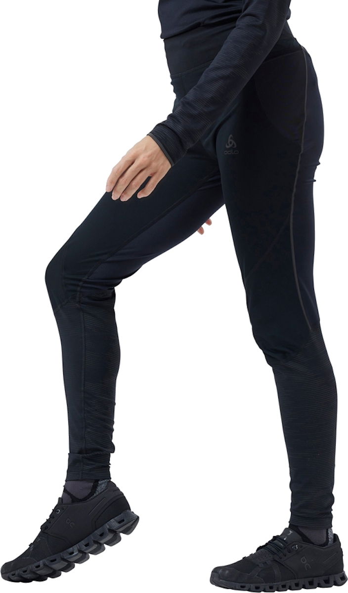 Strumpor Odlo ZEROWEIGHT WARM REFLECTIVE Tights Svart | 323121-15000