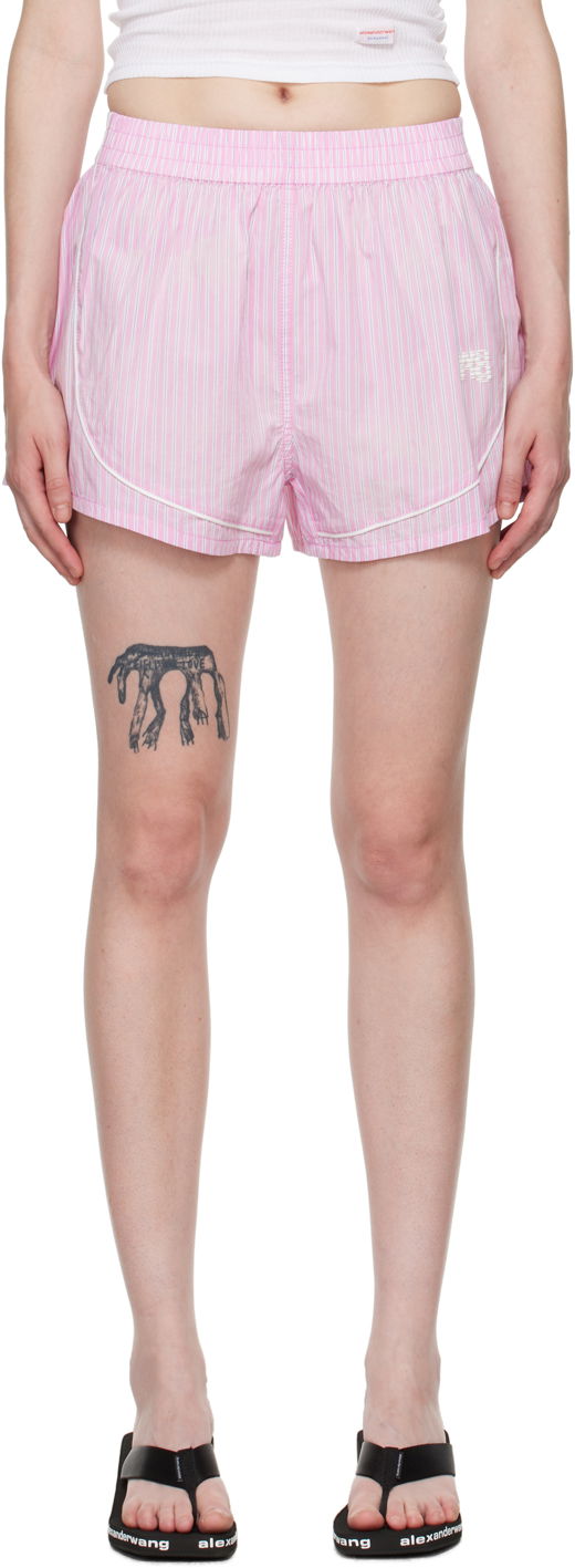 Shorts Alexander Wang Track Shorts Rosa | 4WC3244386