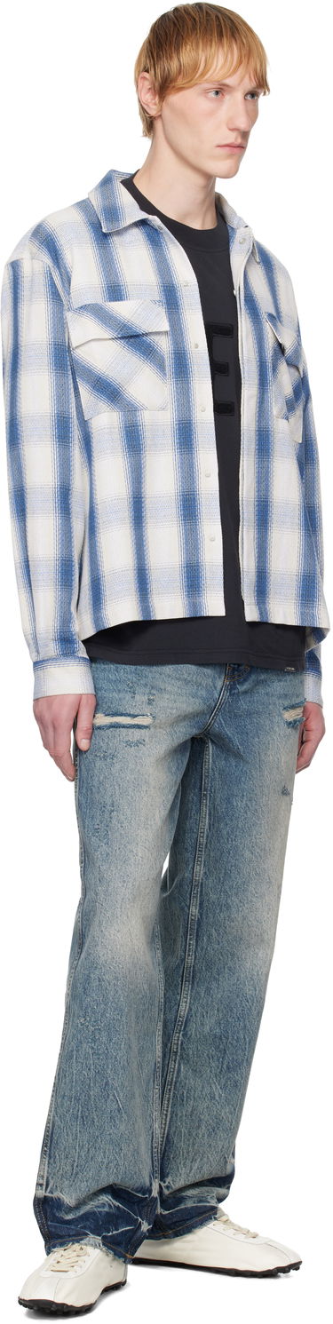 Skjorta Represent Clo Represent Season Flannel Shirt Blå | MLM2905, 3