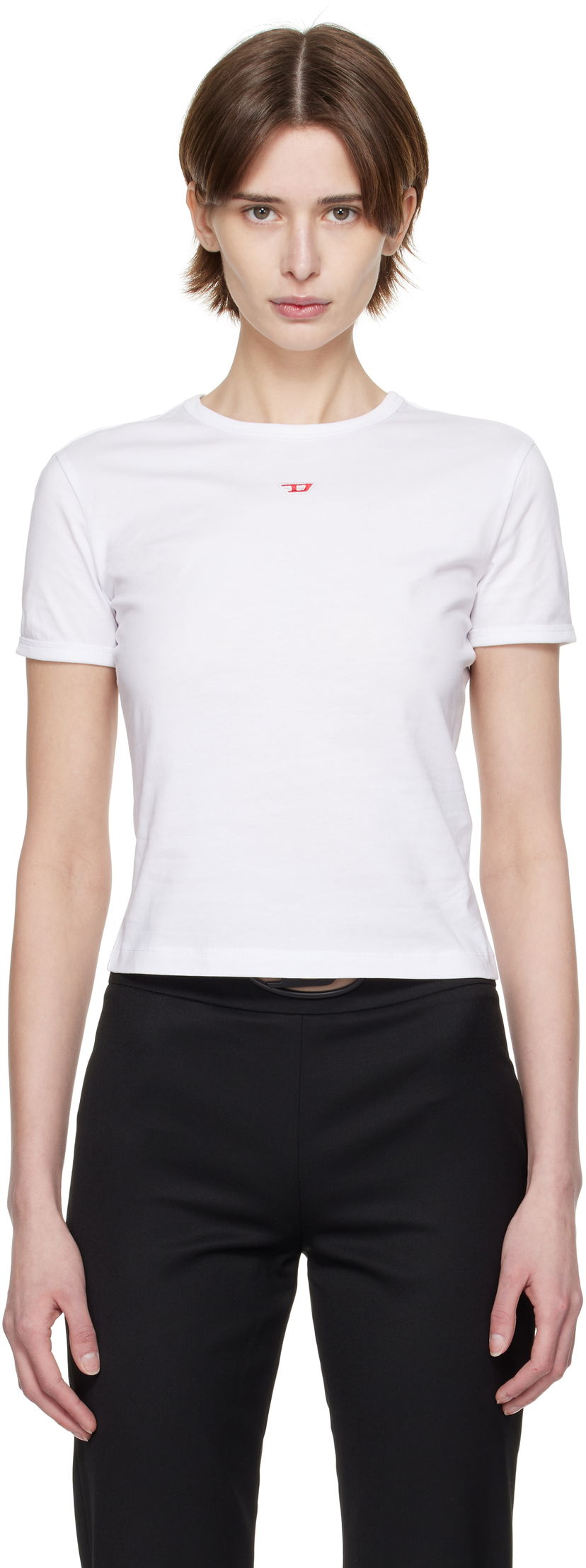 T-shirt Diesel Diesel T-Uncutie-Long-D T-Shirt Vit | A14962 0GRAI