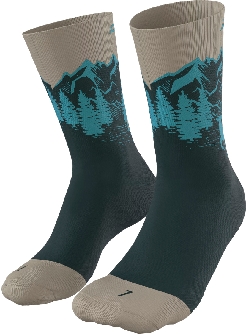 Strumpor Dynafit FAST Socks Grön | 08-0000071526-5261