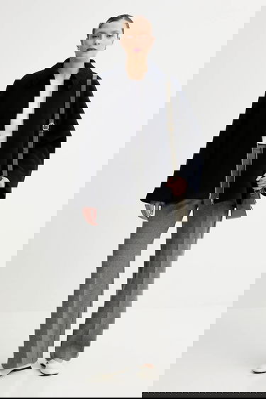 Jacka Samsoe Samsoe ALMA Wool Cape Jacket Mörkblå | F23300184, 1