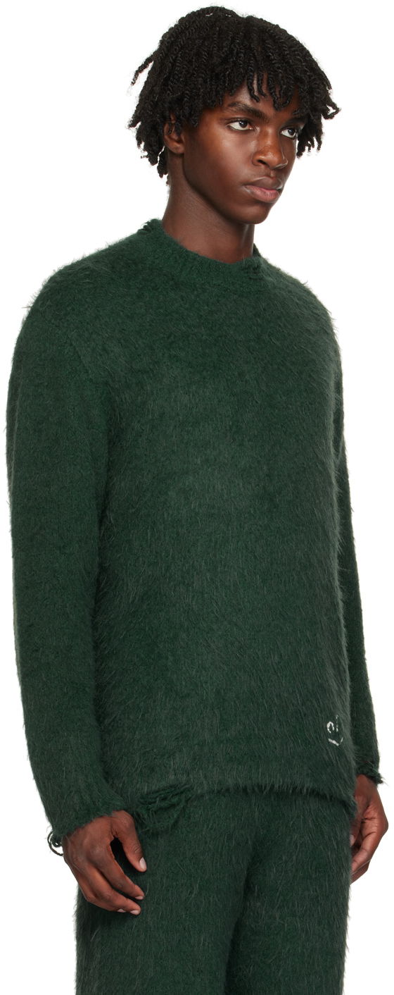 Sweater ADER ERROR Crewneck Distressed Sweater Grön | BMADFWKT0304GN, 1