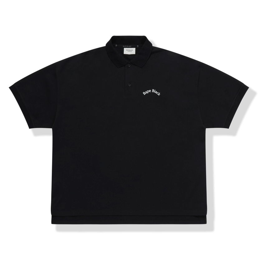 Polotröja BAPE BAPE BLACK Logo Polo Black Svart | 1I20-112-002