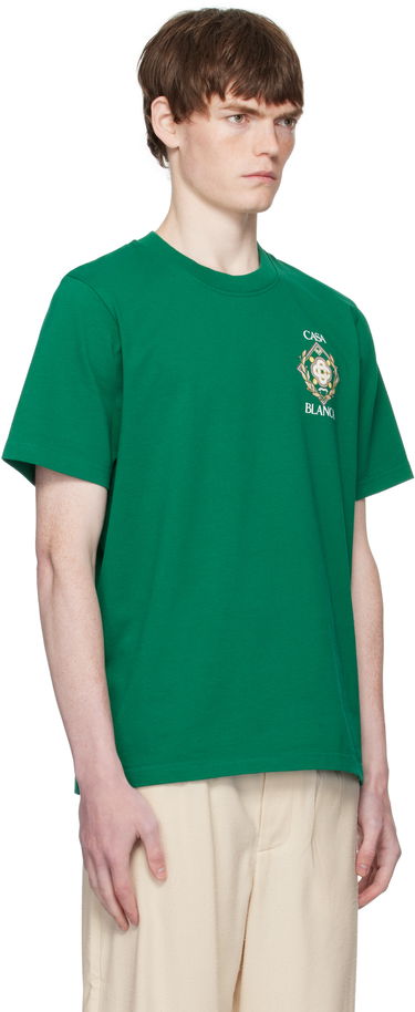 T-shirt Casablanca Casablanca Championship Diamond T-Shirt Grön | MPF25-JTS-001-13-EX, 1
