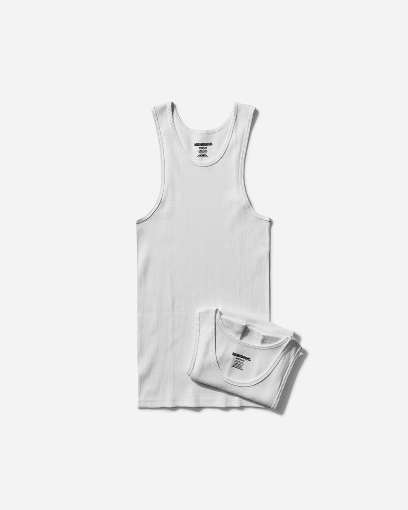Linne Neighborhood Classic 2-Pack Tank Top Vit | 251QTNH-UWM02 WH
