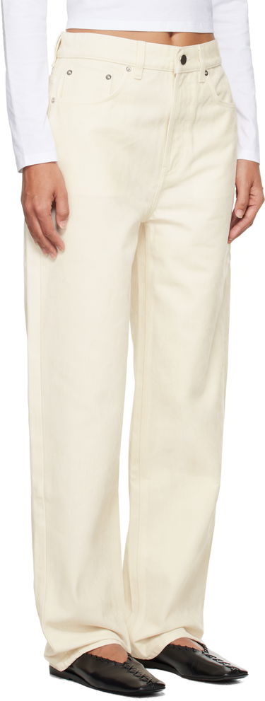 Jeans Loulou de Saison Loulou de Saison Asmar Velvet Jeans Vit | ASMAR, 1
