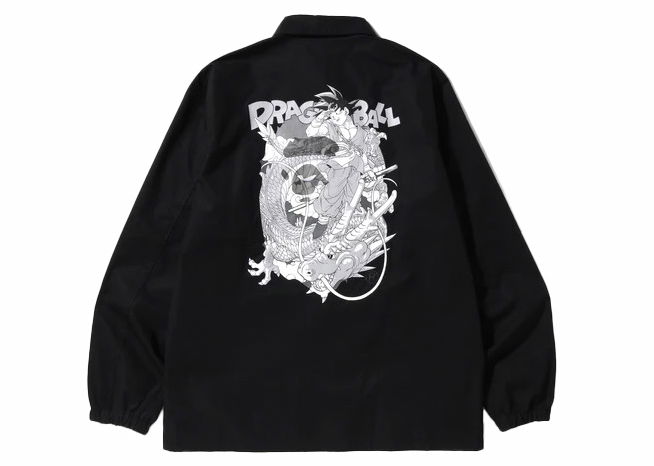 Jacka BAPE BAPE x Dragon Ball Z Coaches Jacket (FW23) Black Svart | 1I23-140-906, 0