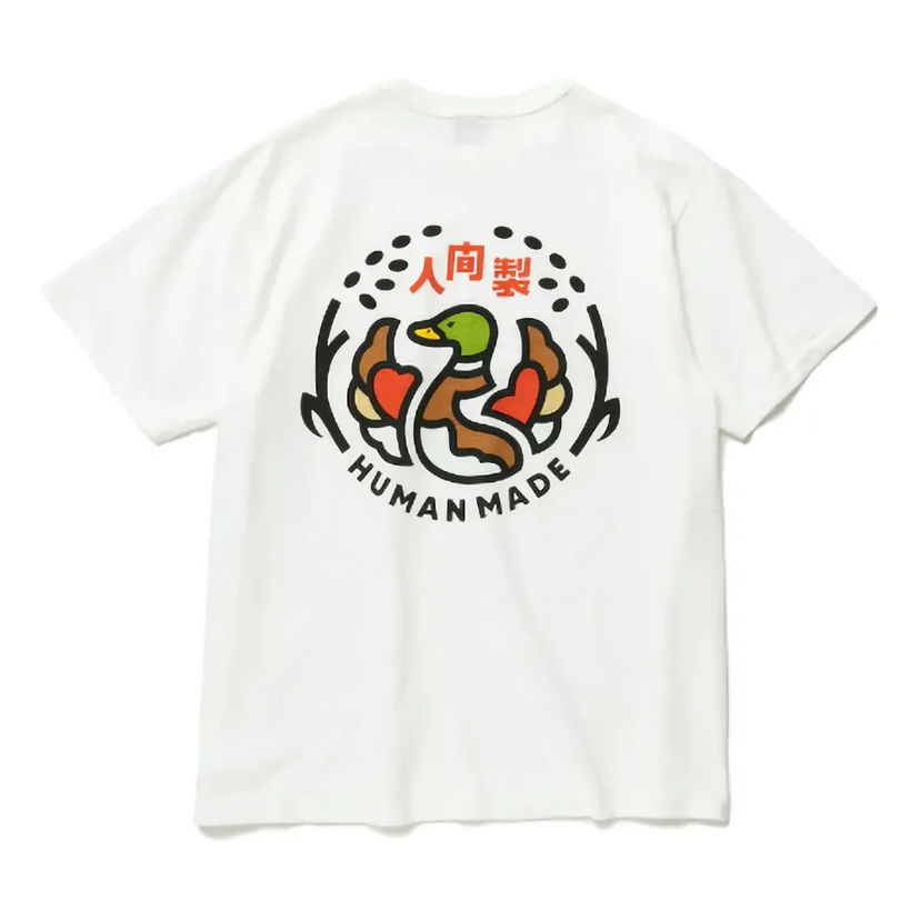T-shirt Human Made Indigo Pocket Graphic T-Shirt Vit | HM23CS035