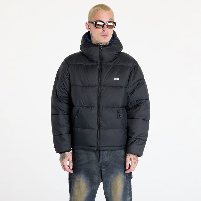 Pufferjacka OBEY Stratus Puffer Black Svart | 121800576-BLK