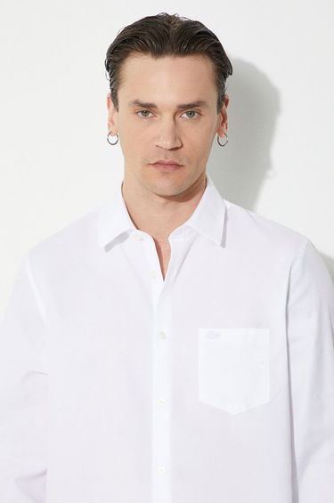 Skjorta Lacoste Lacoste Regular Fit Shirt with Classic Collar Vit | CH8522, 4