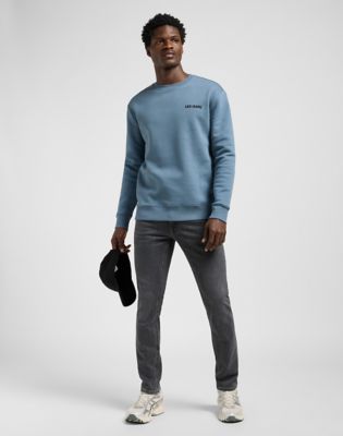 Sweatshirt Lee Regular Core Crewneck Sweatshirt Blå | 112371866, 1