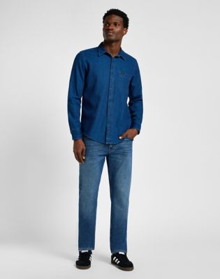 Skjorta Lee Blue Wash Shirt XXL Blå | 112355712, 1