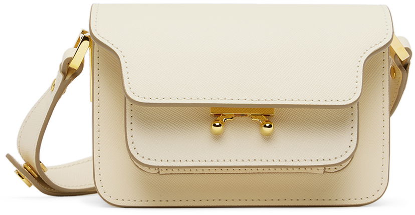Handväska Marni Marni Trunk Mini Bag Beige | M00997