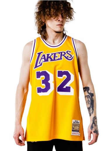 Jersey Mitchell & Ness Authentic Jersey Los Angeles Lakers Magic Johnson Gul | AJY4GS18088-LALLTGD84EJH