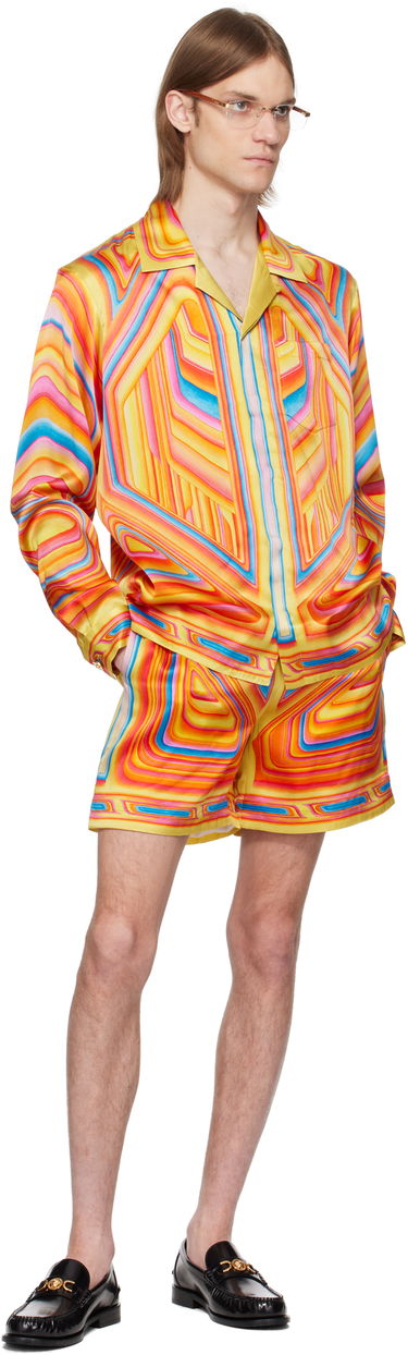 Shorts Casablanca Casablanca Low Rider Silk Shorts Flerfärgad | MS25-TR-012-01, 3