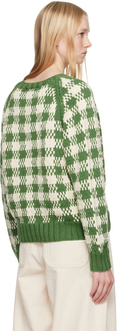 Sweater YMC YMC Atomic Check Cardigan Grön | Q8YAC, 2