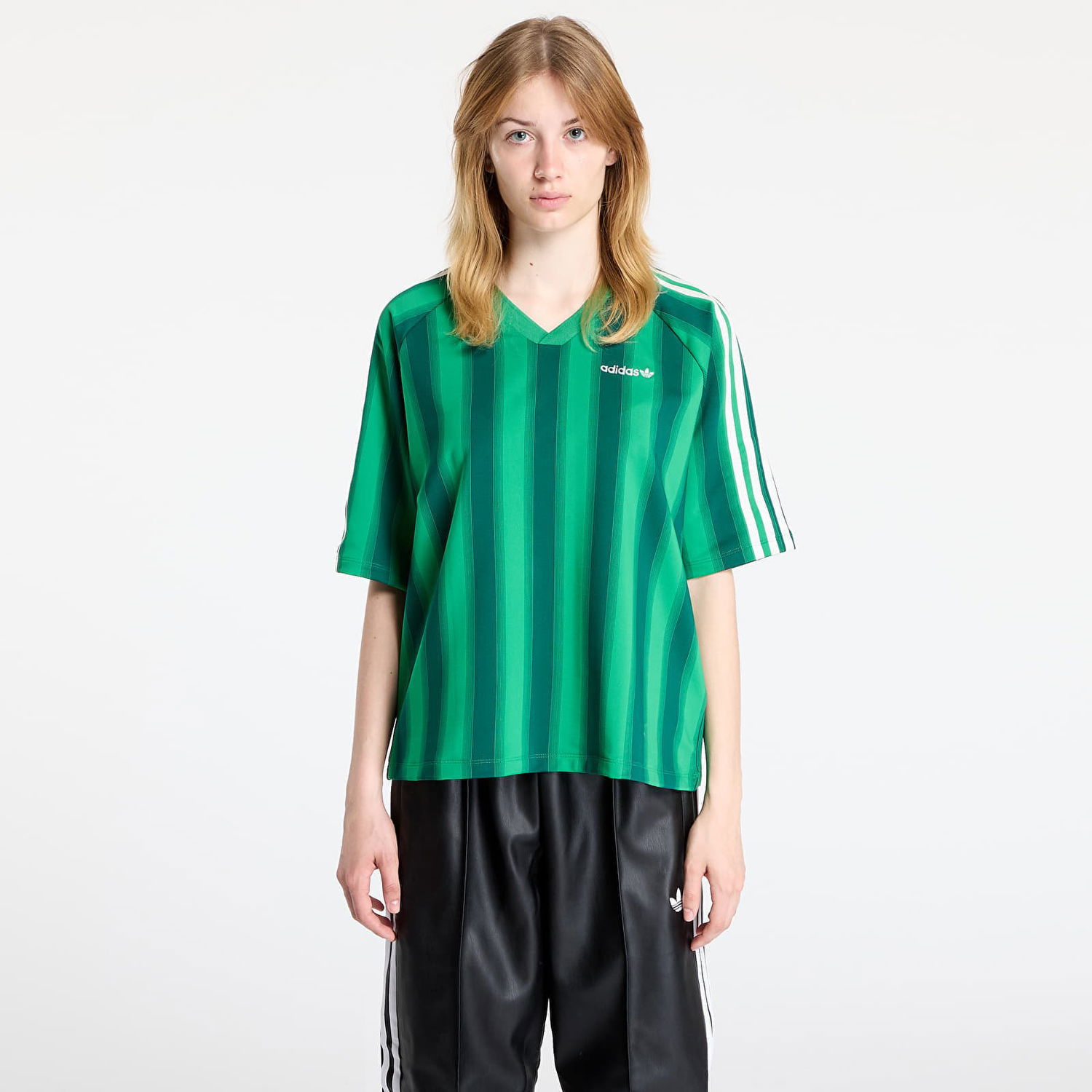 T-shirt adidas Originals Loose Linear T-Shirt Grön | JW6022, 0