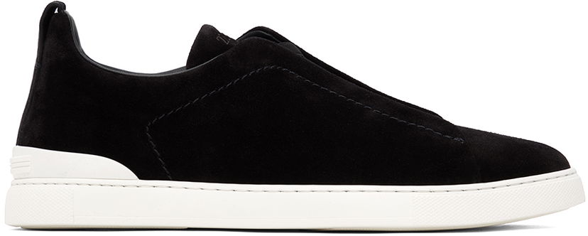 Skjorta ZEGNA ZEGNA Triple Stitch Svart | LHSOY-S4667Z-NER
