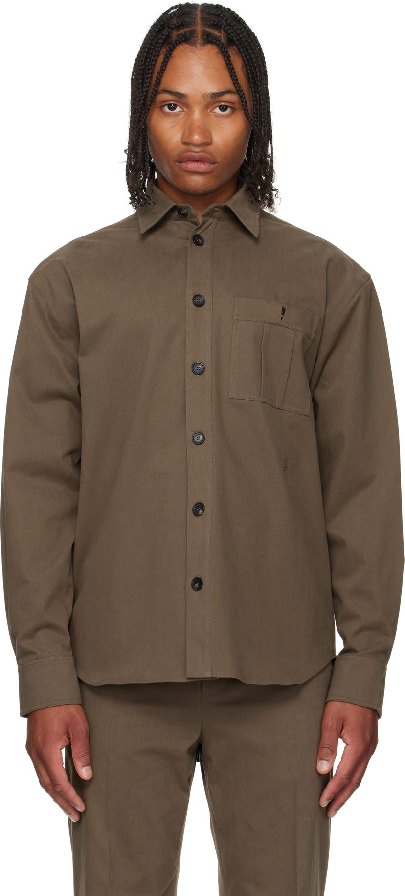 Skjorta FERRAGAMO Ferragamo Oversized Shirt Grön | 785060