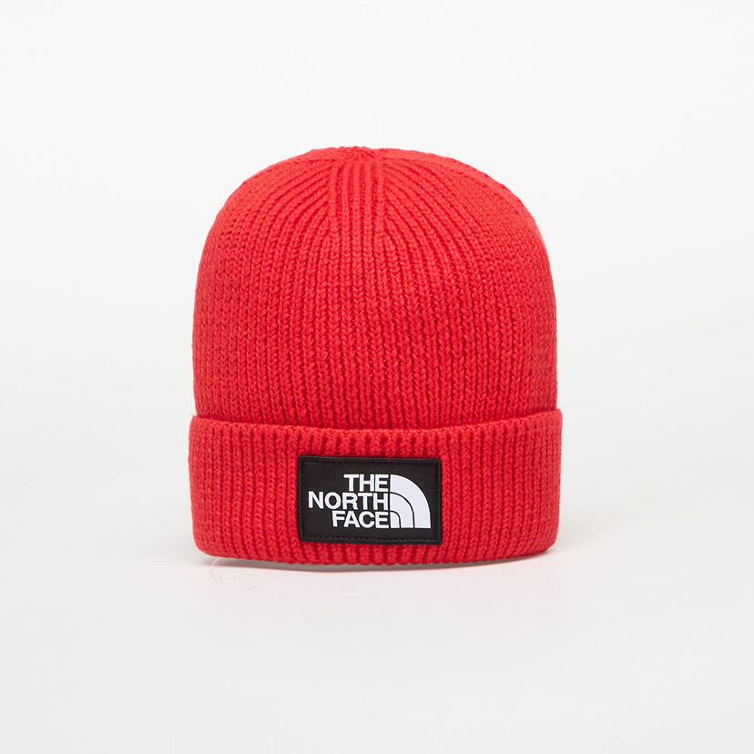 Mössa The North Face Logo Box Cuffed Beanie Röd | NF0A8CHE6821