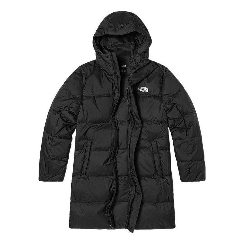 Pufferjacka The North Face Logo-Print Long Puffer Coat Svart | NF0A7W7K-JK3