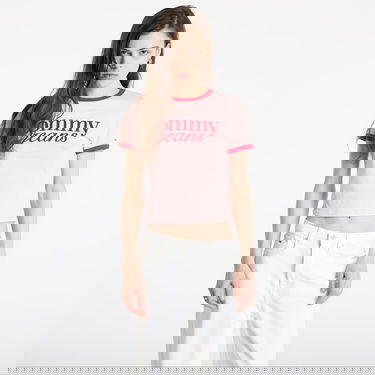 Crop top Tommy Hilfiger Tommy Jeans Slim Script Crop T-Shirt Rosa | DW0DW20631 TH3, 0