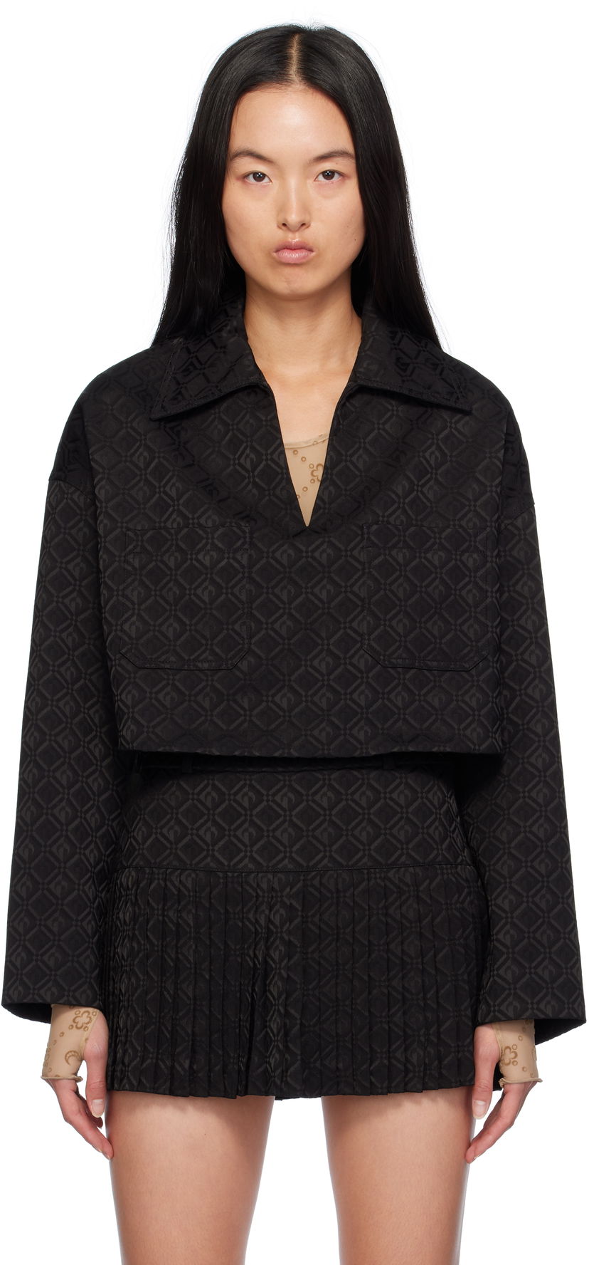 Skjorta Marine Serre Tailoring Blouse Svart | WSI024A