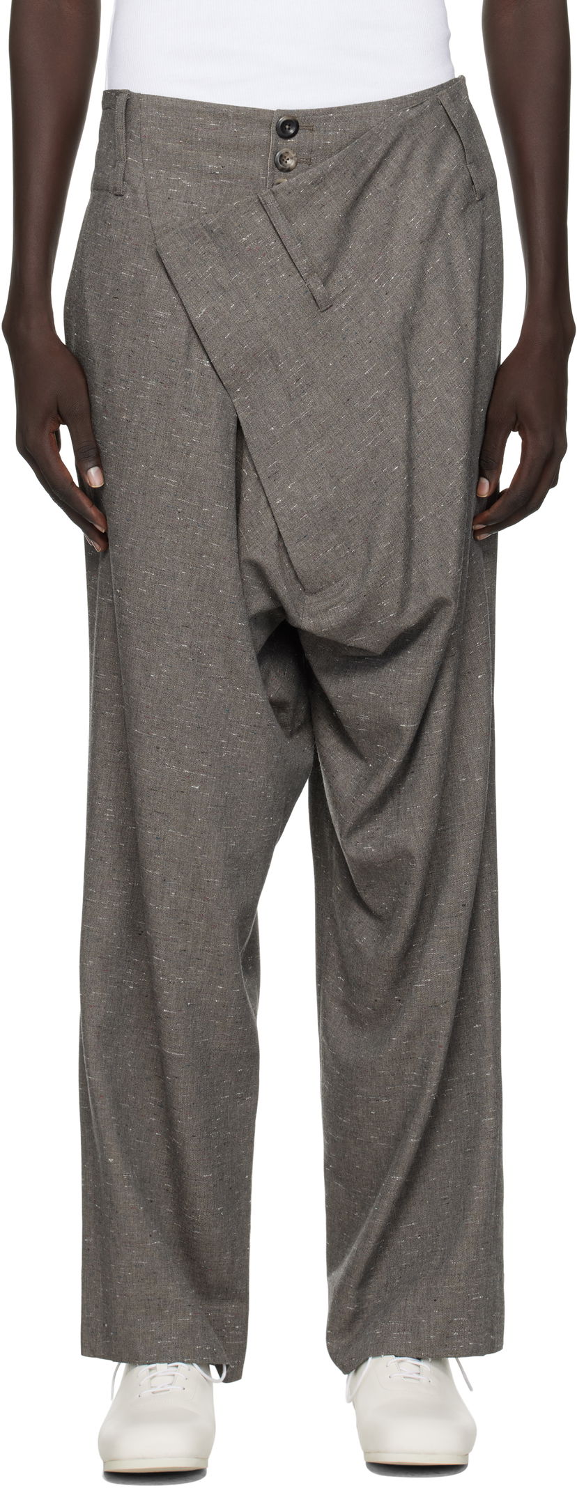 Byxor Vivienne Westwood Vivienne Westwood Inferno Trousers Grå | 2F01001P-W017Q-
