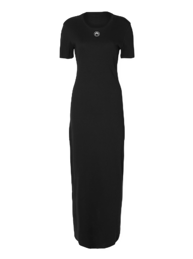 Klä Marine Serre Organic Cotton Rib Tube Dress Svart | WDR057-BK99