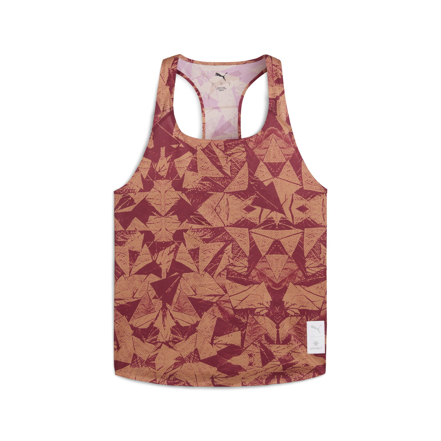 Linne Puma PUMA x SAYSKY Geometric Print Sleeveless Tank Top Flerfärgad | 527610_90, 0