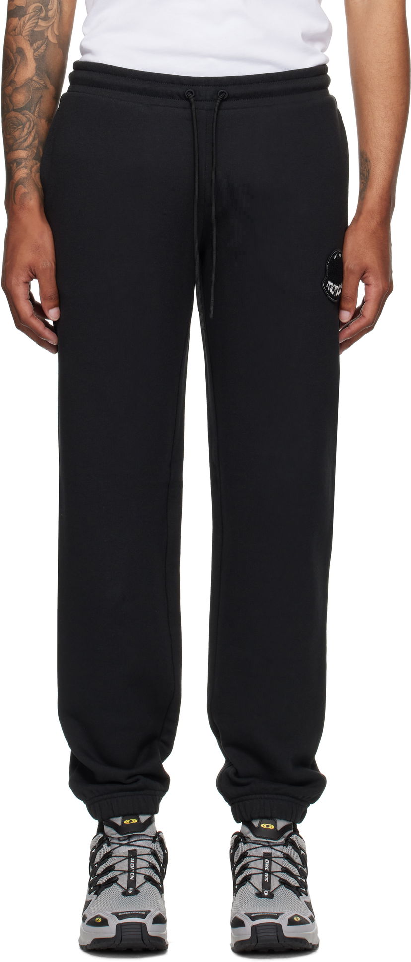 Träningsbyxor Moncler Moncler Archivio Creativo Sweatpants Svart | K20918H0000589AZU