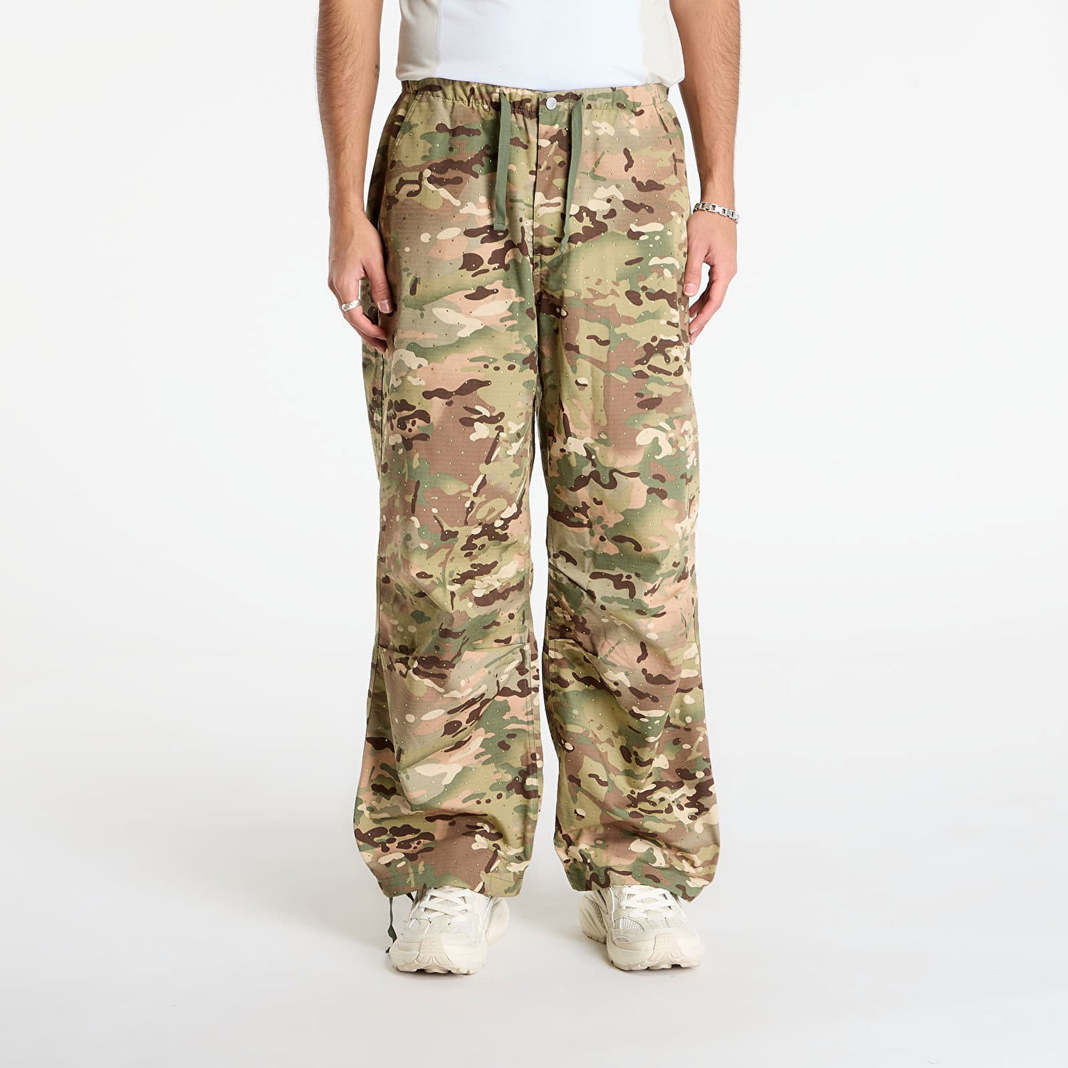 Byxor Pleasures Gem Camo Wide Pants Flerfärgad | P25F051-CAMO, 0