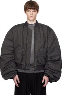 We11done Washed Nylon Bomber Jacket
