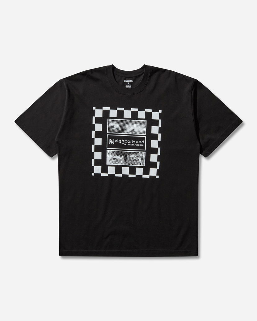 T-shirt Neighborhood T-Shirt with Checkered Eye Graphic Svart | 252PCNH-ST07 BLACK