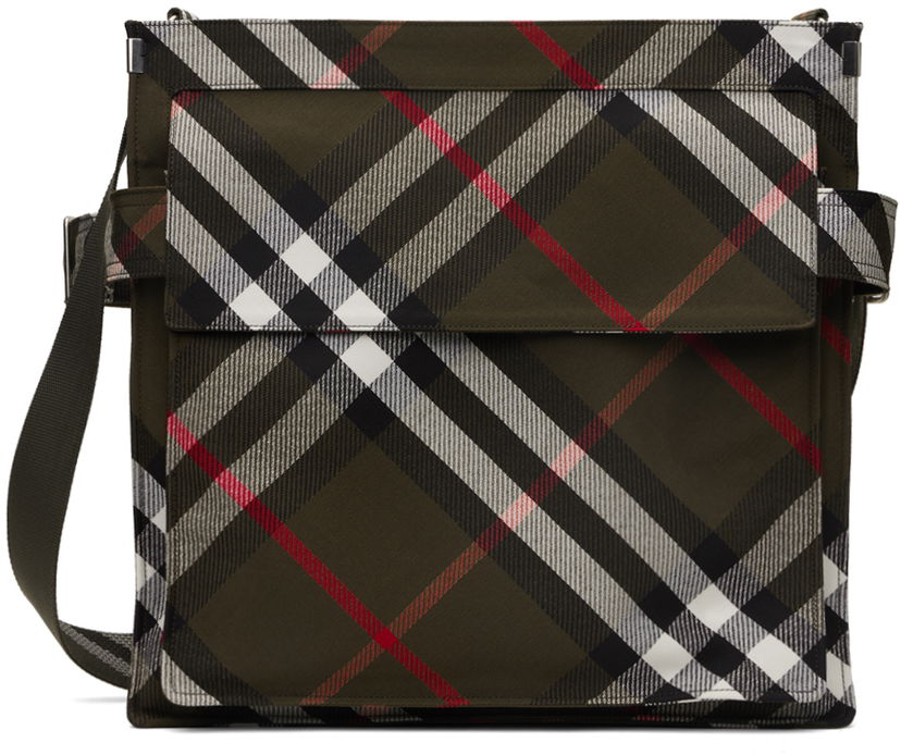 Tygpåse Burberry Trench Tote Bag Grön | 8091447