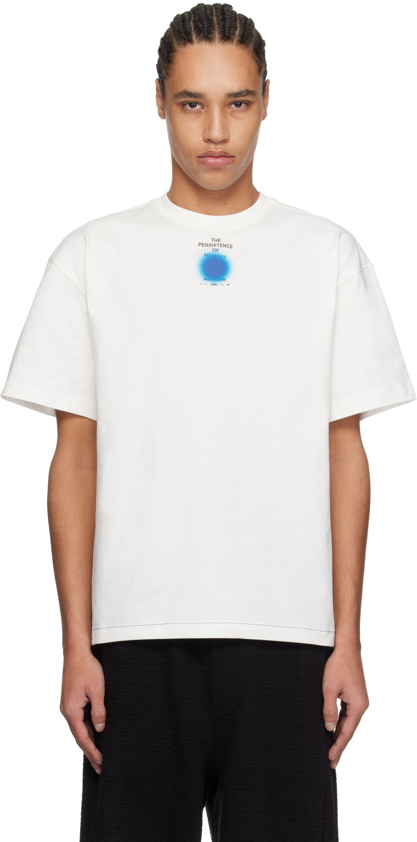 T-shirt ADER ERROR ADER error 0117 Persistence of Memory Graphic T-Shirt Vit | BO01SSTS0117OW