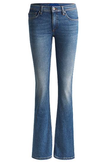 Jeans BOSS Comfort-Stretch Flared Jeans Blå | 50531823