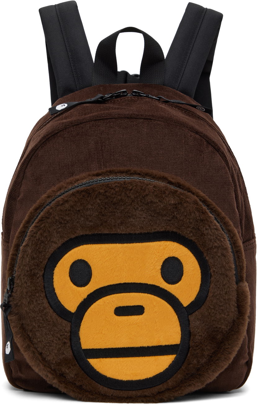 Ryggsäck BAPE Baby Milo Boa Backpack Brun | 002BAK803005K