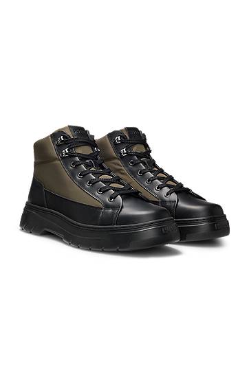 Sneakers och skor BOSS Hiking-Style Boots Grön | 50548694