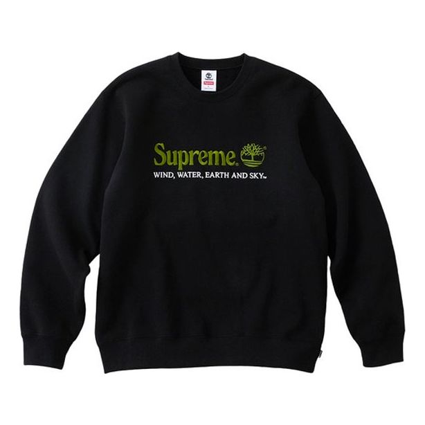 Sweater Supreme Supreme x Timberland Crewneck Svart | SUP-SS20-503